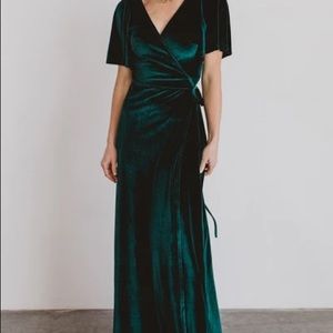 Baltic Born Emerald Velvet Maxi Dress